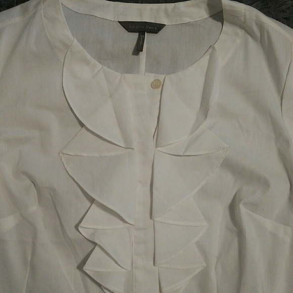Nwt! Kristin davis short sleeve blouse XS - Picture 6 of 7